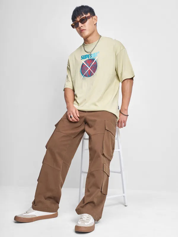 Nude The Boys Printed Round Neck Oversized Fit T-Shirt