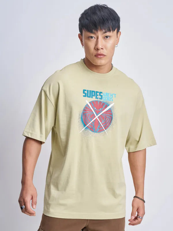 Nude The Boys Printed Round Neck Oversized Fit T-Shirt