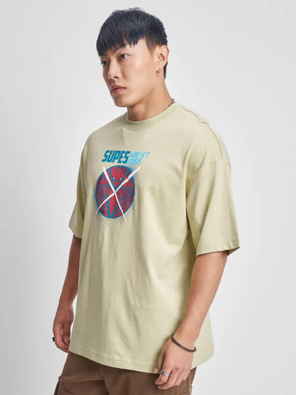 Nude The Boys Printed Round Neck Oversized Fit T-Shirt