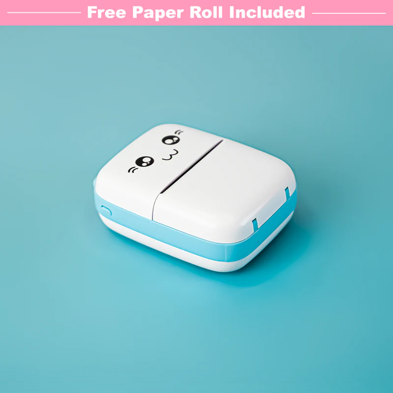 Wireless Bluetooth Thermal Printer with Ink-Free Technology for Labels, Photos, and Notes Compatible with Smartphones