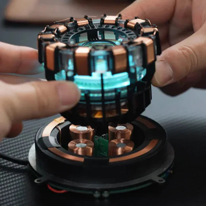 Floating Arc Reactor Display Decorative Collectible Replica for Superhero Lovers and Collectors
