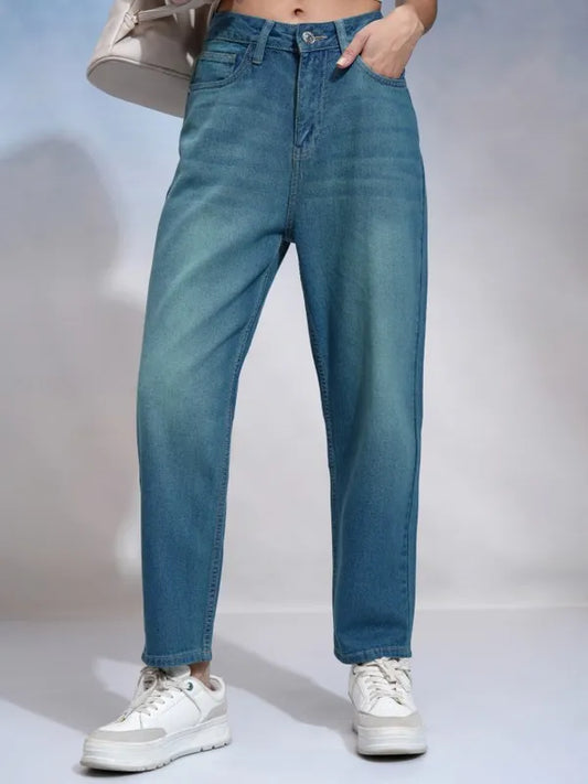 Women Blue Relaxed Fit Stretchable Jeans