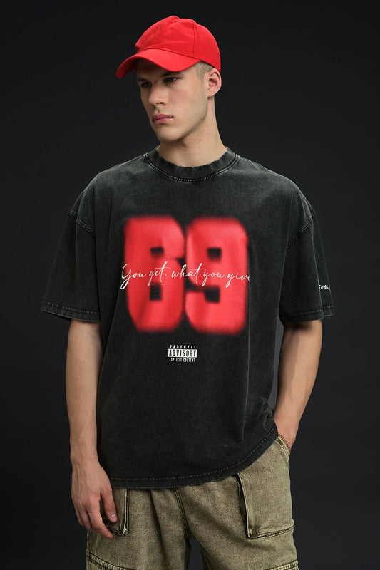 Trendy Men’s The 69 Theory Oversized T-Shirt