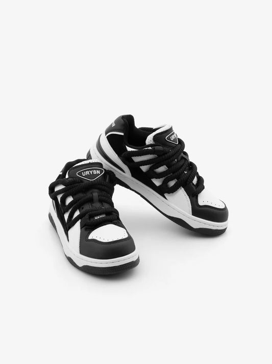 Midnight Black Flat Low Top Classy Women’s Sneaker