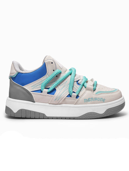 Stylish Blue Sneakers for Women with Breathable Upper and Modern Design