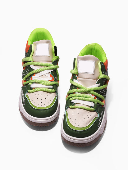 Women’s Sailor Green Sneakers with Comfortable Cushioned Sole