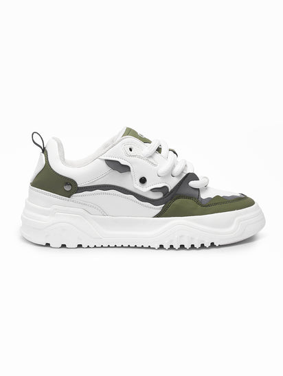 Trendy Green Sneakers for Men with Comfortable Fit for Everyday Casual Wear